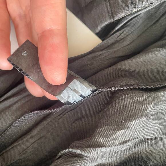 Local European Crinkle Pants in Black Drawstring Size XS NWT - Picture 6 of 8